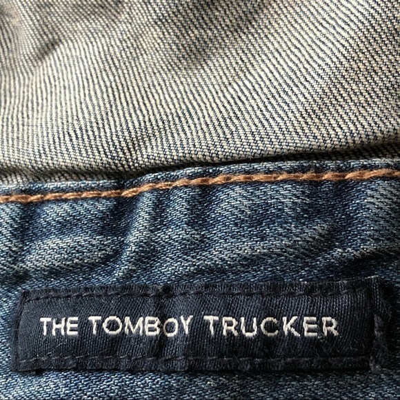 Lucky Brand Jacket The Tomboy Trucker Blue Denim Size Small - Picture 7 of 13